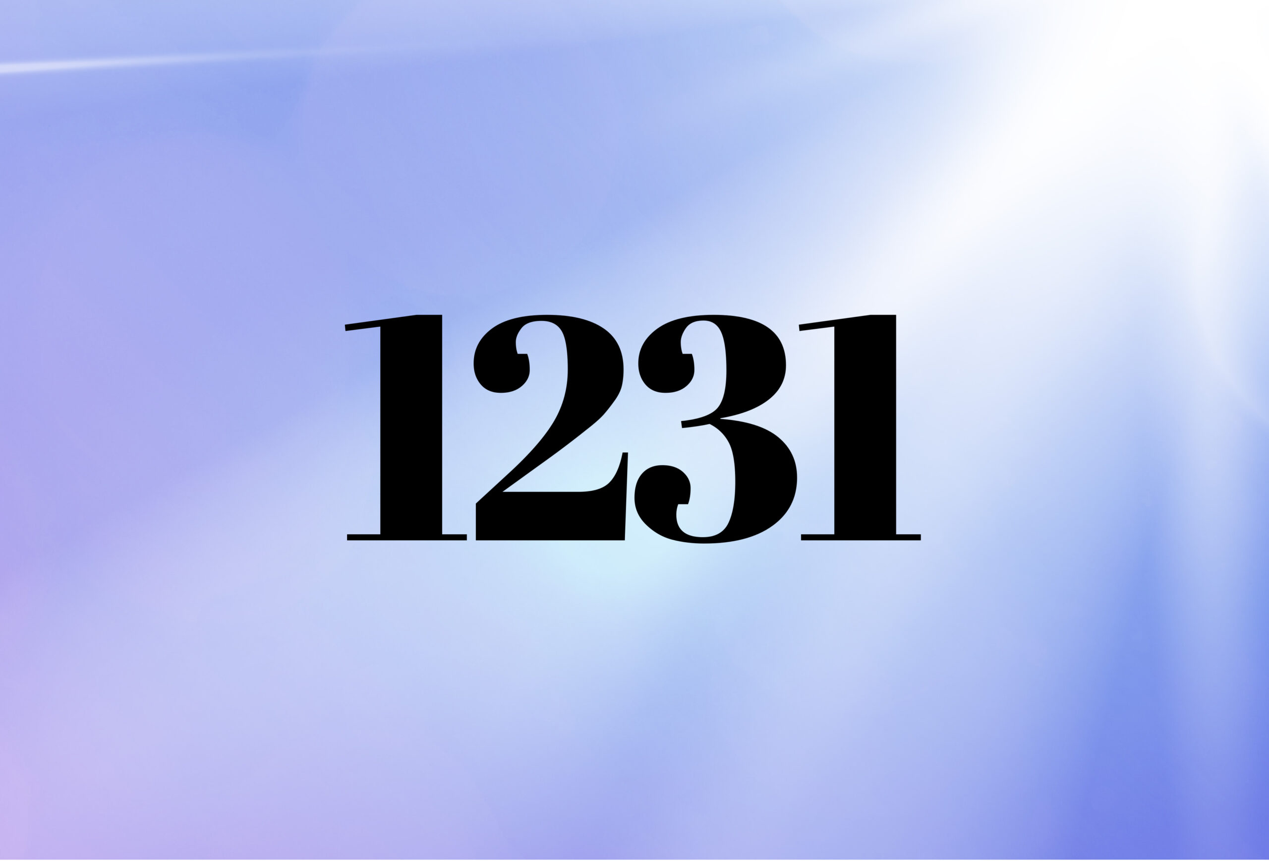 1231 Angel Number